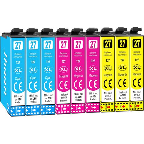 Cartouches d'encre 27 XL 27XL Compatibles avec Epson 27XL Multipack (1/5)