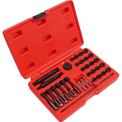 Juego para reparar roscas de calentadores con helicoils 33 piezas. Kit de reparación de culatas (1/4)
