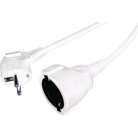 Rallonge Électrique - 1m - Cuivre 1,5 mm² - 16A 250V - Intérieur Extérieur - Noir