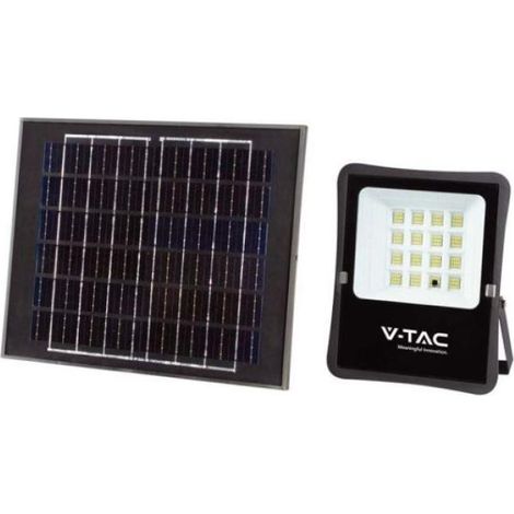 Foco LED V-TAC con mando a distancia y panel solar de 12 W, blanco natural (1/5)