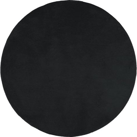 Maison Exclusive - Tapis OVIEDO à poils courts noir Ø 160 cm