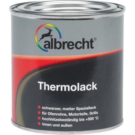 Albrecht Thermolack 375 ml schwarz matt Lack Grilllack Speziallack Innen Außen