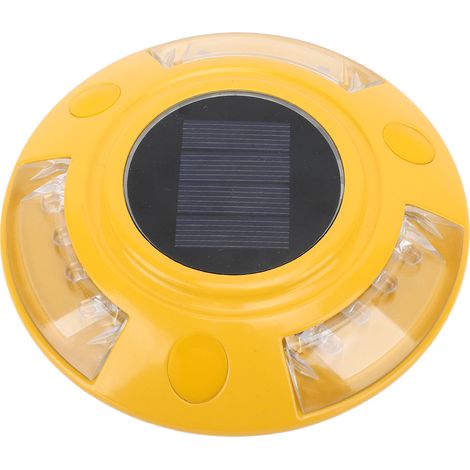 Ortviai Plot Lumineux Solaire pour Allée – Plot Routier Étanche IP68 en Aluminium, Détecteur Crépusculaire Automatique, Rouge