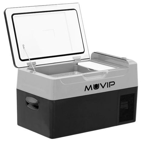 Muvip frigorifero de compressore portatile 20 litri 50w - maniglie de trasporto - compressore silenzioso - colore nero
