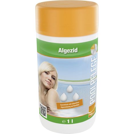Steinbach Poolpflege Algezid 1 Liter Algenverhütung flüssig Poolreinigung (1/5)