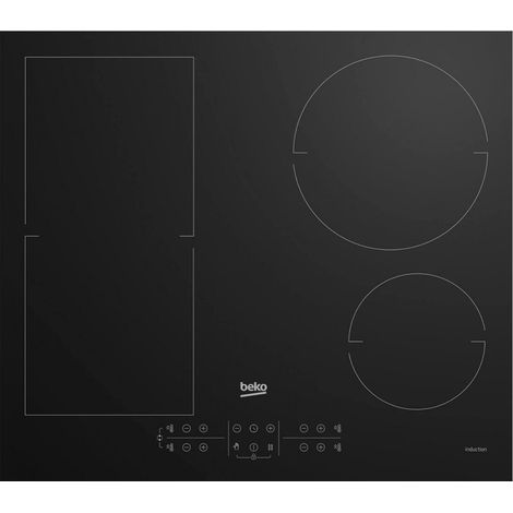 Beko – Plaque induction 4 foyers HII64200FMT – 58cm – Puissance 7200W – Fonction Boost – Sécurité anti-surchauffe (1/5)