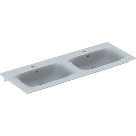 Armarios dobles GE RENOVA PLAN 1300x480mm con orificio para grifería con rebosadero blanco KT