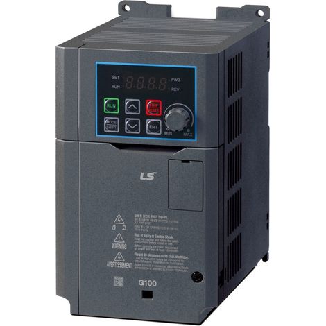 Inverter LS Electric G100 3 x 380-480Vac  0.4 Kw - 1,3A HD , 0.75Kw - 2,0A ND