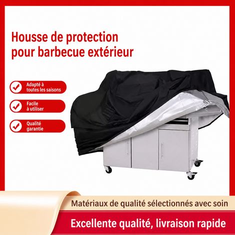 Housse de barbecue imperméable tissu Oxford 210D enduit argenté taille S 210d 100 66 80cm 24 × 22 × 5 cm 480 g – Livraison gratuite (1/5)