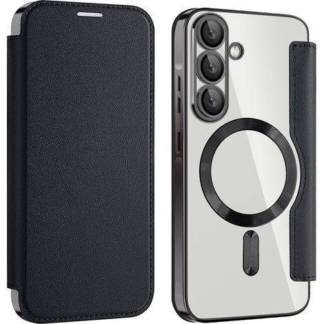 Custodia a libro per Samsung Galaxy A56 5G, con protezione RFID, portafoglio MagSafe e fotocamera, colore nero. (1/5)