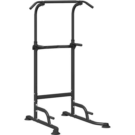 Power Turm Dip Station Schwarz 102 x 95 x 210 cm