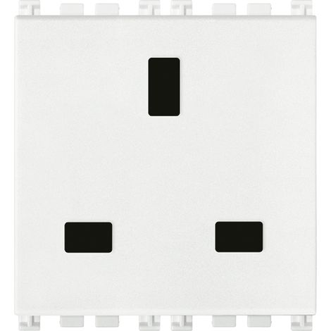 VIMAR - 19219.B 2P+T 13A Prise anglaise, blanche