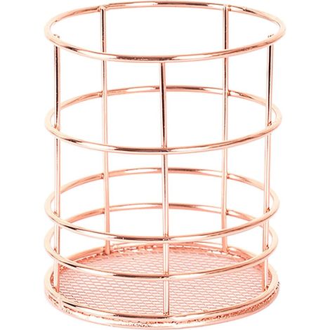 Support Stylo - En Fer Forgé Creux Ronde - Pour Bureau Cuisine Salle De Bain - 1 Pièce (1/5)