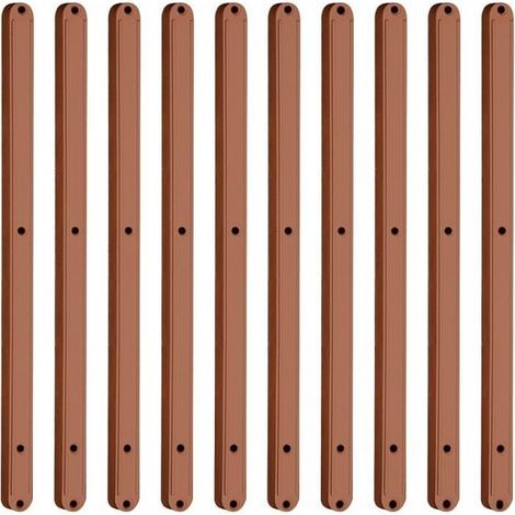 Packung mit 5 Paar Kunststoff-Schubladenschienen – 298 mm – Braun (1/5)