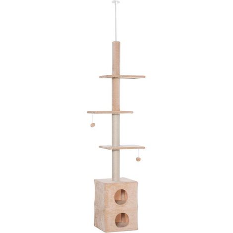 TIRAGRAFFI A SOFFITTO MULTILIVELLO 210-240CM CON CORDE IN JUTA GIALLO (1/5)