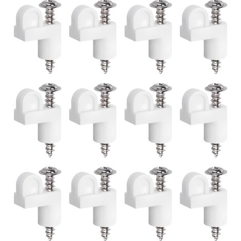 Clips de Retenue pour Moustiquaires - 9,5 mm Matériel De Maintien 12 Pièces Accessoires Pour Cadre De Moustiquaire - pour Maison, Ferme, Chambre, Garage, Bureau, Cuisine, Salle de (1/5)