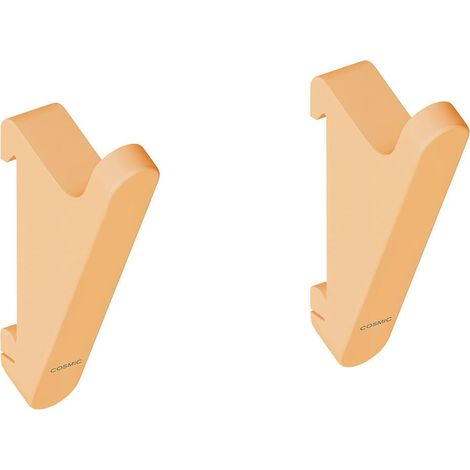 COSMIC Towel hook Coat hook 2 Pcs Peach, Wall Guide Needed Fits ALIFE Collection