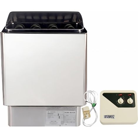 Poêle de sauna Poêle de sauna électrique, Générateur de vapeur de poêle de Sauna de 9KW for la douche, chauffage de Sauna en acier inoxydable, four de Sauna sec, four de chauffage domestique Chauffe-s (1/5)