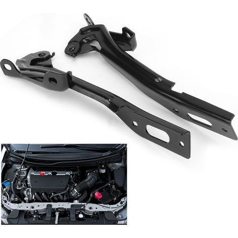2 pièces Charnières de Capot Moteur en Acier Inoxydable 60120TR0A00ZZ pour Honda Civic SE 2015, Remplacement et Réparation (1/5)