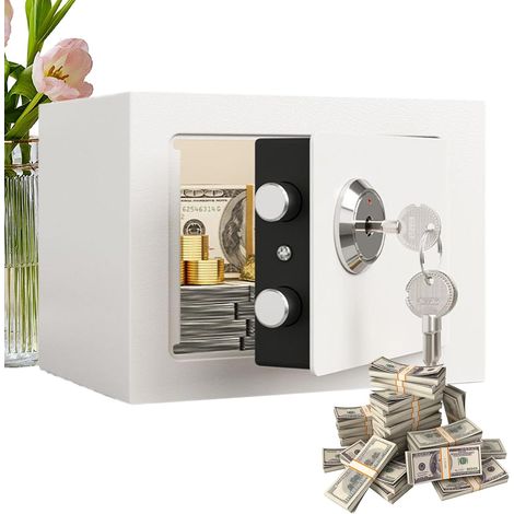 Coffre - Fort - Petit Coffret de Sûreté en Acier pour Argent - Organisateur (1/5)