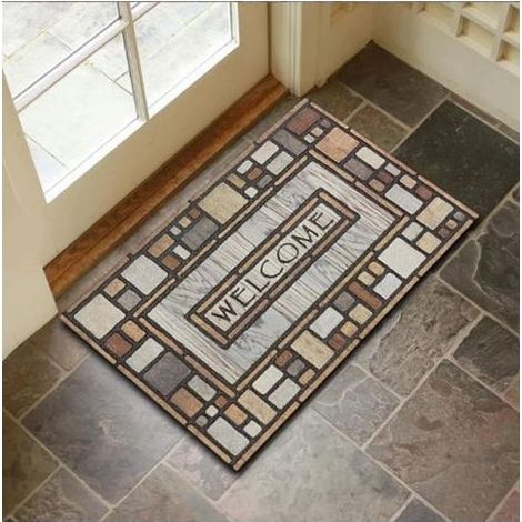 40x60cm Paillasson Intérieur , Tapis Entrée Intérieur, Tapis d'entrée Antidérapant et Absorbant, Résistant, Lavable, Tapis Entree pour Porte pour Porte, Couloir, et Balcon (1/5)