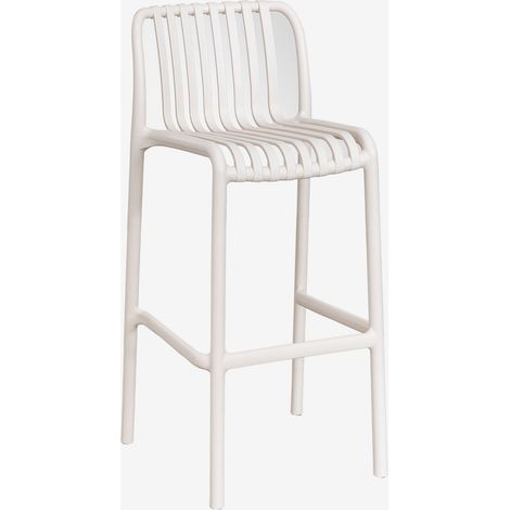 Tabouret de jardin haut empilable en polypropylène Wendell SKLUM Tapioca Beige ↑75 cm (1/5)