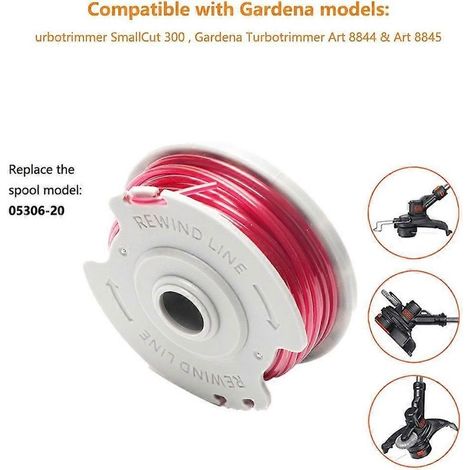 R3i 2 Stück für Gardena 5306 Rasenmäher 20 Ersatz-Anti-Verschleiß-Fadenspule P4i (1/4)
