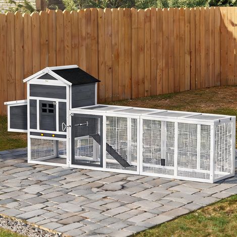 SunJet Poulailler, abri pour poules, bois massif sapin pour 3-6 poules - Réf. 4CDU4N8SC8BX (1/5)