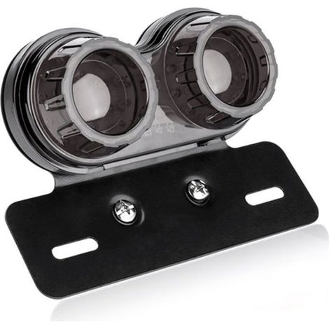 Feu arrière LED universel pour moto, clignotant, double feux de remorque, support de plaque d'immatriculation de frein (1/5)