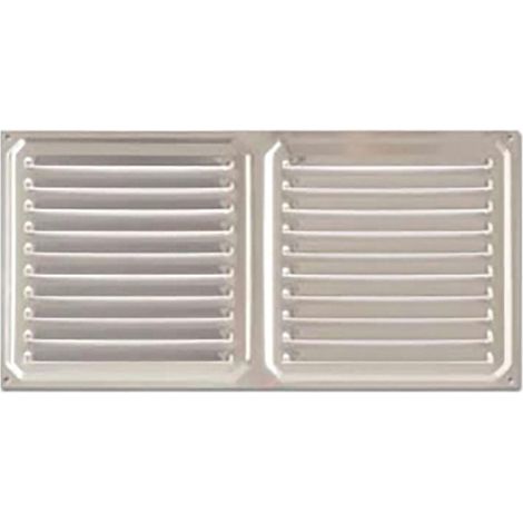 rejilla de ventilación. aluminio. ventilación / paso de aire - brinox medida rejilla 30x15