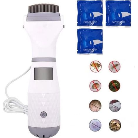 Elektrischer Läusekamm, Staubsauger mit drei Filtern für Kinder und Haustiere, professionelles Läusereinigungsgerät (1/5)