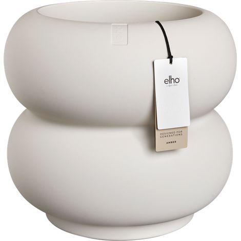 Elho Amber Roll Low 43 - Blanc - Ø 43 x H 40 cm - intérieurextérieur - 100% recyclé (1/2)