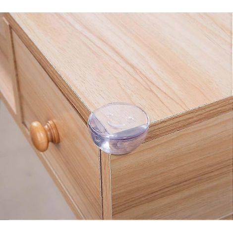 Eckenschutz-Eckenschutz, 12 Stück, transparent, für Möbel und Tische, zum Schutz von Kinder- und Babyecken-cat face smiley