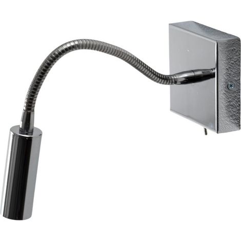 [NEUWERTIG] B-Ware Argon Wandlampe Leuchte Ojos Leselampe Chrom Höhenverstellbar G9 33 Cm