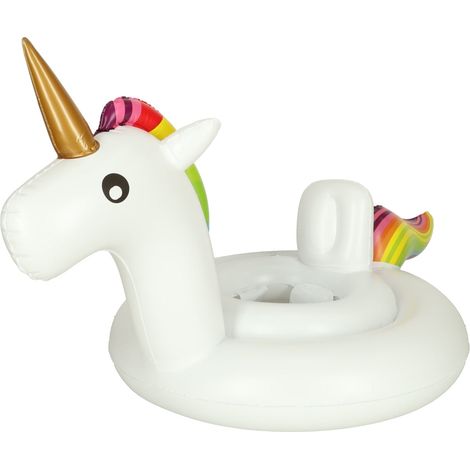 Roue licorne gonflable enfant avec siège 70cm
