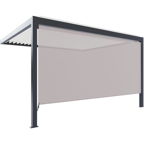 Store Façade Non Guidé Anthracite 4m Pour Pergola S et SV ORIAL Made in France (1/5)