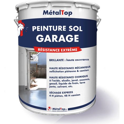 Peinture Sol Garage - Ivoire - Ton pierre - RAL 1015 - 15 L - Métaltop (1/5)