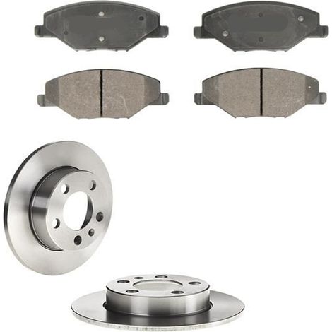 KIT FRENI POSTERIORI compatibile con SKODA FABIA II (542) - DISCHI + PASTIGLIE OEM: P 85 121 / 16883 /SOSTITUZIONE DIRETTA/BASSA POLVERE/SILENZIOSO