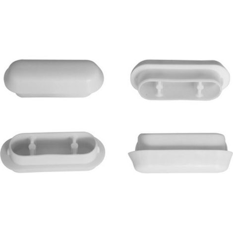 PARACOLPI PER SEDILI AD INCASTRO 42 x 15 mm - Kit 4 pz Blister