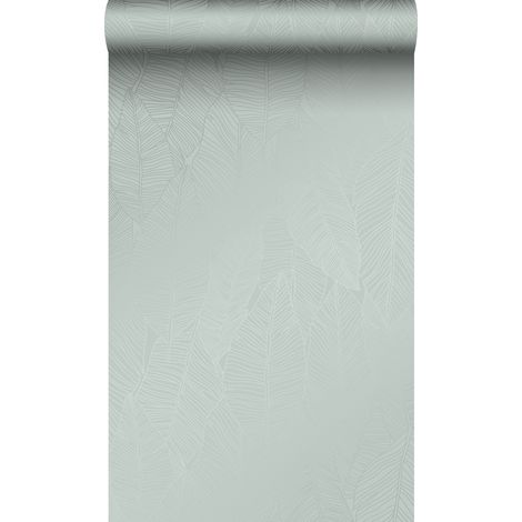 papier peint feuilles bleu clair  - Origin Wallcoverings (1/5)