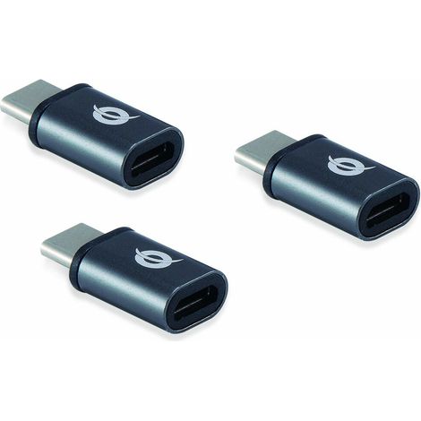 Conceptronic DONN05G Kabeladapter USB 2.0 Type-C USB 2.0 Micro Schwarz