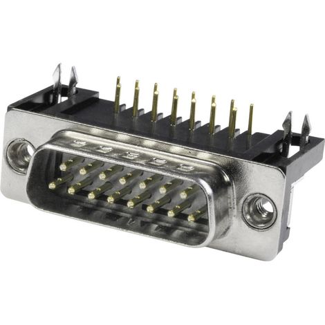 econ connect  ST9WB/9G D-SUB Stiftleiste 90 ° Polzahl: 9 Lötpins 1 St. Tray
