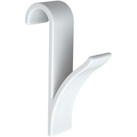 Crochet radiateur, Crochet radiateur sèche serviette, plastique blanc, Lot de 2 (1/4)