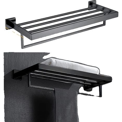 Set di accessori per il bagno, portasciugamani a parete, design moderno, 005FB (1/2)