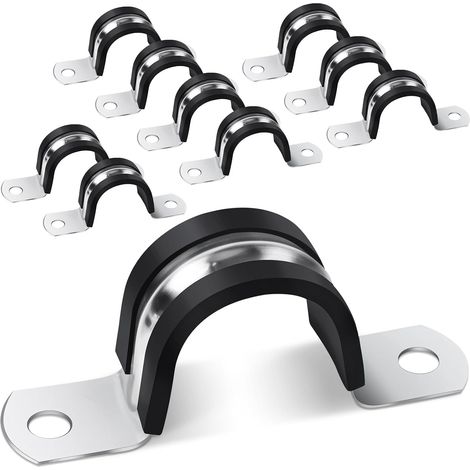 Lot de 10 colliers de serrage pour sangle de tuyau Ø 20 mm (1/5)