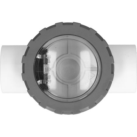 PVC-Rückschlagventil – Rückschlagventil für Schwimmbadpumpenzubehör, transparent, chemikalienbeständig (V401A) (1/5)