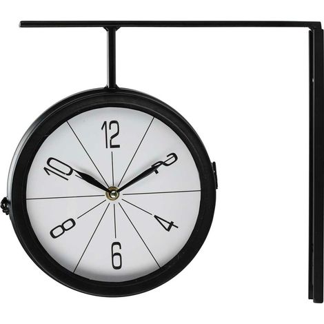 Orologio a doppia faccia su supporto, diametro 20 cm (1/2)