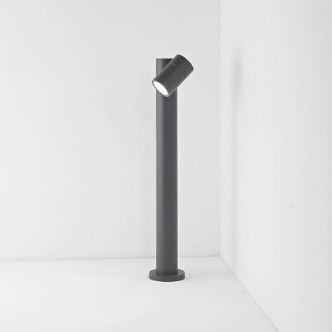 Paletto Esterno Contemporaneo Pull Alluminio Antracite 1 Gu10 Ip65