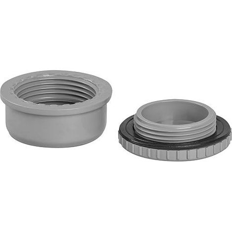 Bouchon De Fermeture Viega Raxofix 5359.1 – 40 Mm, En Plastique Gris, Pour Tuyauterie