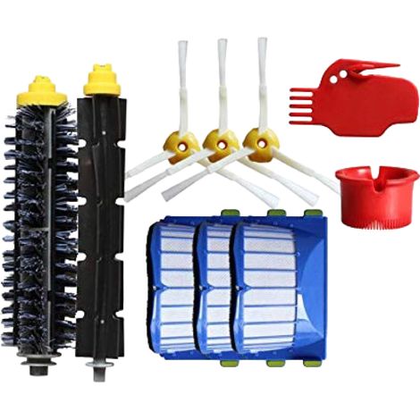Kit de filtro de cepillo para iRobot Roomba 500 600 620 630 631 632 639 650 651 (1/4)